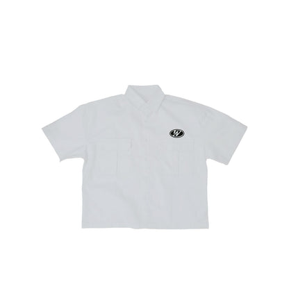 WHT POLO (BOXY CROPPED)