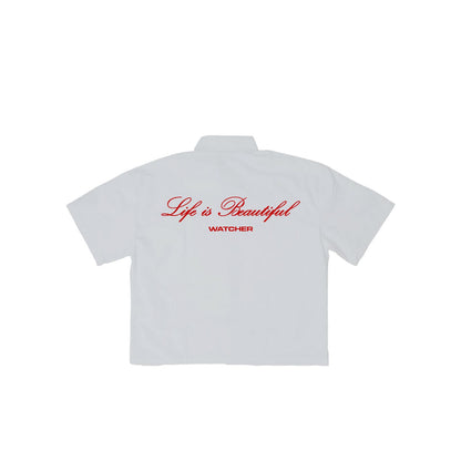 WHT POLO (BOXY CROPPED)