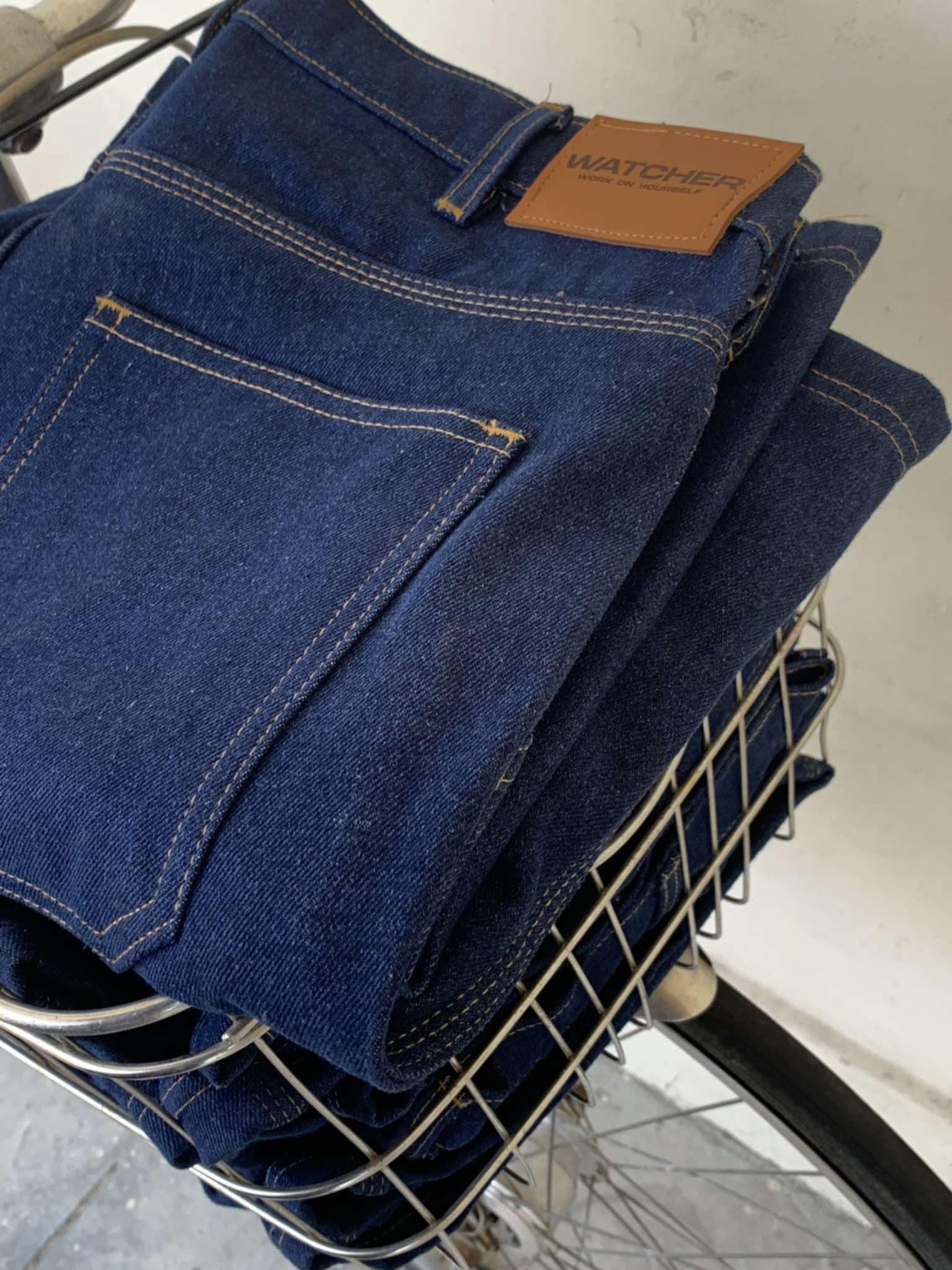 RAW DENIM JORTS