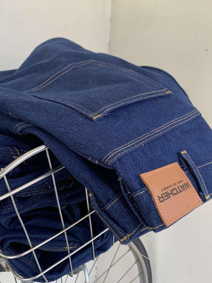 RAW DENIM JORTS