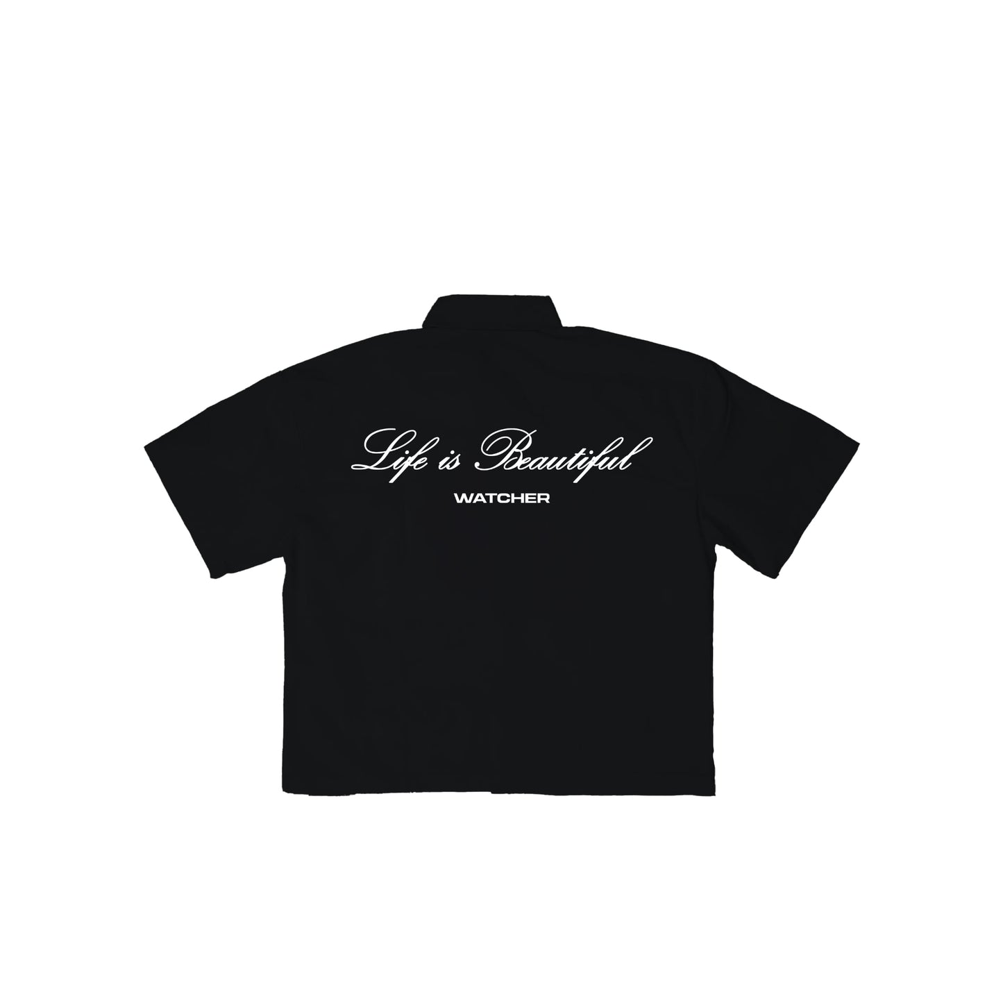 BLK POLO (BOXY CROPPED)